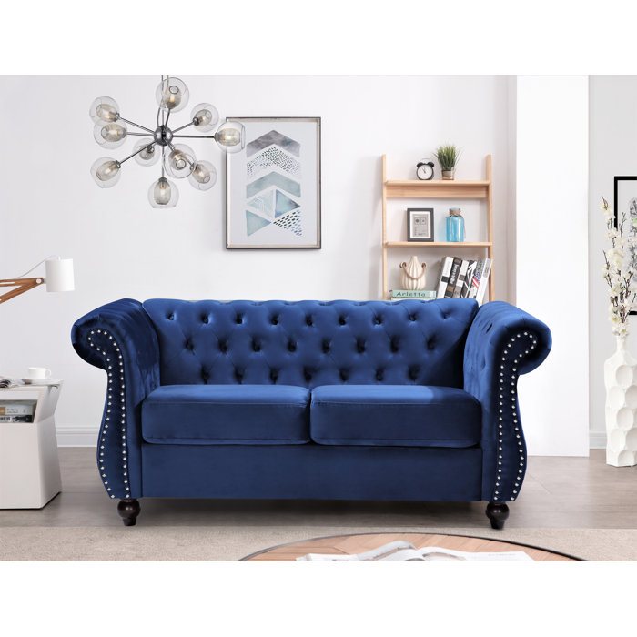 House of Hampton® Chesterfield 67.6'' Upholstered Loveseat & Reviews Wayfair